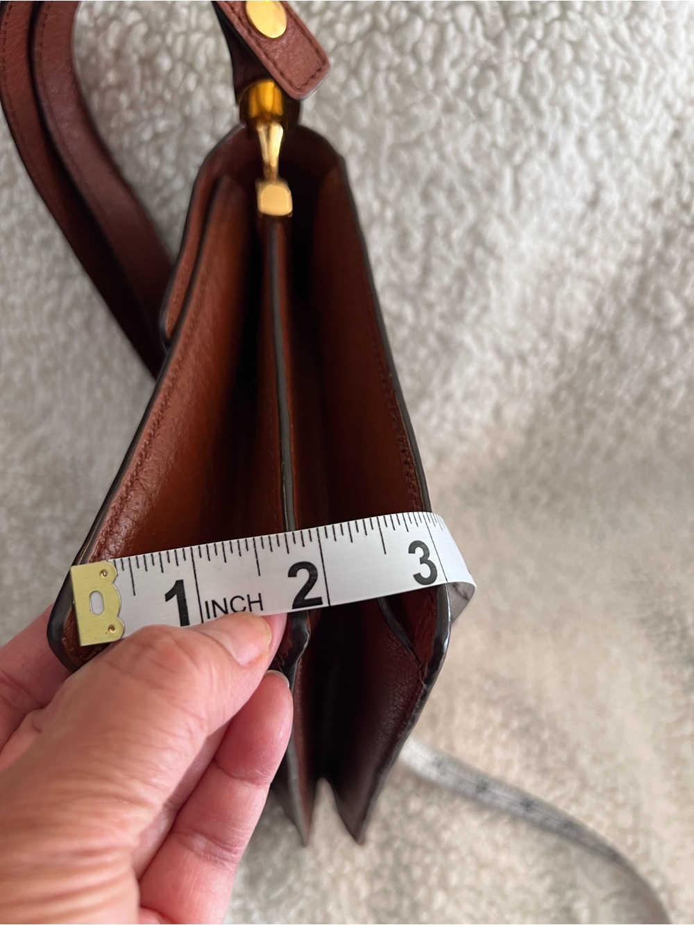 LOUIS VUITTON Sac Dauphine Shoulder Bag vintage Brown Monogram Canvas w/ COA - Picture 10 of 17